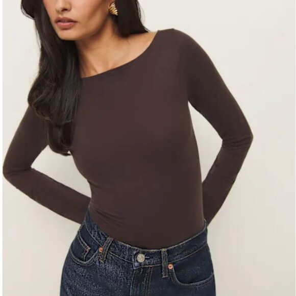 Reformation Tops - Reformation Wiley Knit Top - Mole